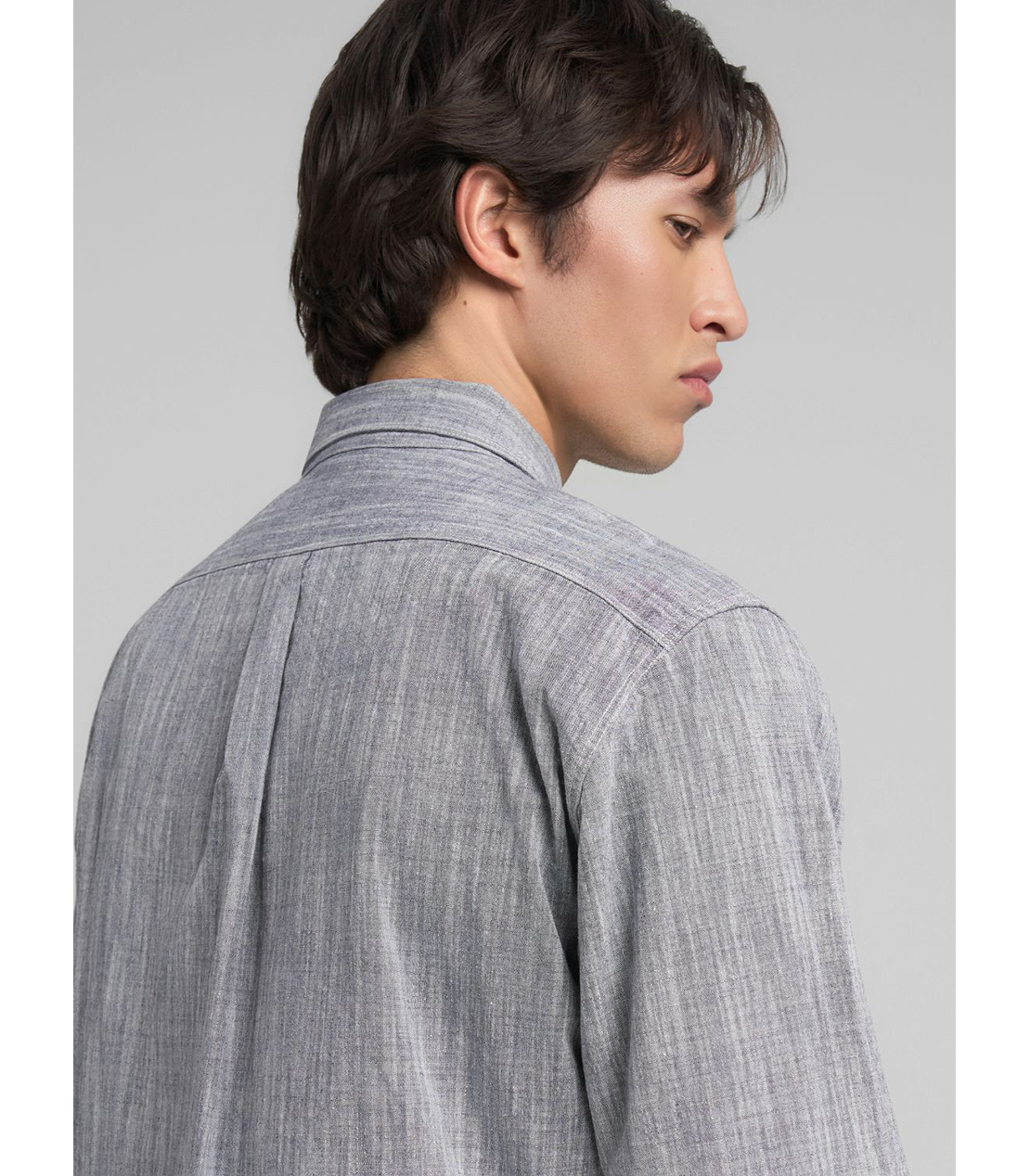 コットンシャンブレーシャツ 詳細画像 ライトグレー 6